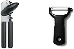 OXO Good Grips Soft-Handled Manual Can Opener & Good Grips Swivel Peeler, Black -Kitchen Island Sale 2140Vw4CCnL. AC