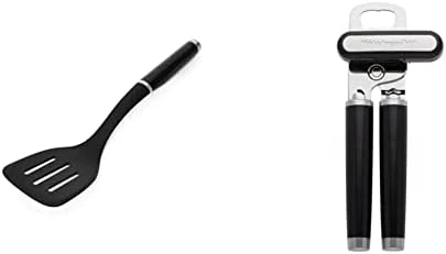 KitchenAid Classic Slotted Turner, One Size, Black 2, 13.66-Inch & Classic Multifunction Can Opener/Bottle Opener, 8.34-Inch, Black 12 KitchenAid Classic Slotted Turner, One Size, Black 2, 13.66-Inch & Classic Multifunction Can Opener/Bottle Opener, 8.34-Inch, Black - Image 12