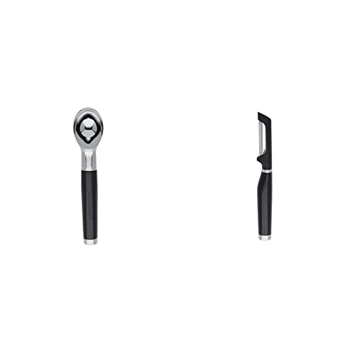 Classic Ice Cream Scoop, One Size, Black 2 & KE112OHOBA KitchenAid Classic Euro Peeler, One Size Black 2 1 Classic Ice Cream Scoop, One Size, Black 2 & KE112OHOBA KitchenAid Classic Euro Peeler, One Size Black 2