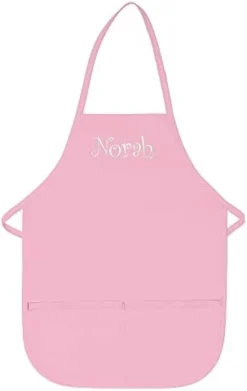 THE APRONPLACE Personalized Apron Embroidered Add A Name Kids Apron -Kitchen Island Sale 21O30DGHEbL. AC