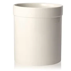 Ceramic Kitchen Utensil Holder, Utensil Crock Large Utensils Holder For Kitchen Decor, Cooking Tool Utensils Caddy For Countertop, White