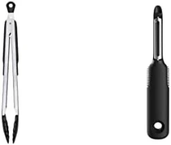 OXO Good Grips 12-Inch Tongs With Nylon Heads & Good Grips Large Silicone Flexible Turner, Stainless Steel -Kitchen Island Sale 21tTKOPpcKL. AC