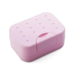 Fzh Soap Holder Shower Travel Soap Dish Box Case Mini Portable Holde Easy Carry Soap Box Soap Holder Travel Soap Box Case (Color : Pink)