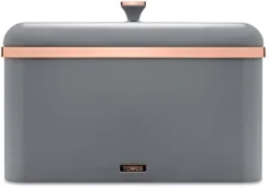 Tower T826130BLK Cavaletto Bread Bin Storage, Carbon Steel, Removable Lid, Black And Rose Gold 17 Tower T826130BLK Cavaletto Bread Bin Storage, Carbon Steel, Removable Lid, Black And Rose Gold -Kitchen Island Sale 21zBPHvz40L. AC