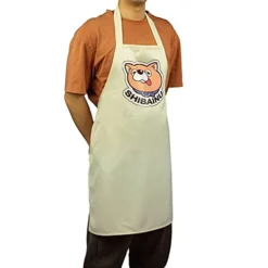 The Way Of The Househusband Apron - Anime Gokushufudo Cute Shiba Inu Printed Cooking Cosplay Costume
