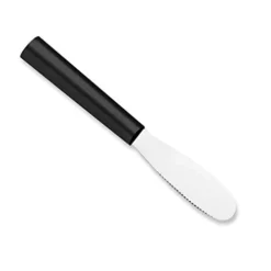 Ada Cutlery Spreader Knife – Stainless Steel Serrated Blade And Black Steel Resin Handle Made In The USA