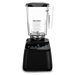 Blendtec Original Designer Series Blender And 90 Oz WildSide+ Jar - Kitchen Blender Bundle - Black