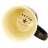 Texas Emblem 18oz Ceramic Coffee Tea Mug Cup 5 Inches Long By 4.75 Inches Tall By 4 Inches In Diameter.
