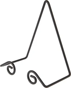 Bard's Black Wall Mountable Platter Hanger, 7" H X 5.5" W X 3.5" D