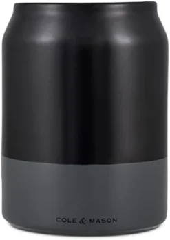 Cole & Mason H822140 Linton Black/Grey Utensil Pot Holder | Kitchen Organisation, Utensils Storage Jar | Ceramic | (H) 160 Mm X (D) 120 Mm | 2 Year Guarantee -Kitchen Island Sale 3137tykTw L. AC