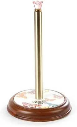 AcKenzie-Childs Courtly Check Wood Paper Towel Stand, Paper Towel Holder For Kitchen -Kitchen Island Sale 313895gL8VL. AC