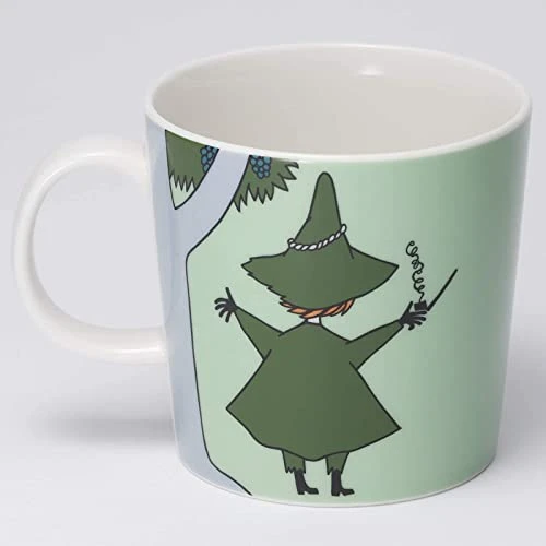 Arabia RABIA Ceramic Moomin Mug Cup, 10 Floz – Snufkin Green 2 Arabia RABIA Ceramic Moomin Mug Cup, 10 Floz – Snufkin Green - Image 2