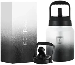 Ports Water Bottle - 128 Oz/One Gallon, 2 Lids, Straw And Spout, Leak Proof, Vacuum Insulated Stainless Steel, Hot Cold, Double Walled, Simple Thermo Mug, Metal Canteen Jug Growler 29 Ports Water Bottle - 128 Oz/One Gallon, 2 Lids, Straw And Spout, Leak Proof, Vacuum Insulated Stainless Steel, Hot Cold, Double Walled, Simple Thermo Mug, Metal Canteen Jug Growler -Kitchen Island Sale 314TFKxzr4L. AC