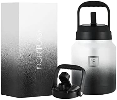 Ports Water Bottle - 128 Oz/One Gallon, 2 Lids, Straw And Spout, Leak Proof, Vacuum Insulated Stainless Steel, Hot Cold, Double Walled, Simple Thermo Mug, Metal Canteen Jug Growler 15 Ports Water Bottle - 128 Oz/One Gallon, 2 Lids, Straw And Spout, Leak Proof, Vacuum Insulated Stainless Steel, Hot Cold, Double Walled, Simple Thermo Mug, Metal Canteen Jug Growler - Image 15