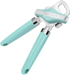 - Can Opener Manual, Safe Cut Heavy Duty Hand Can Opener With Magnetic Lifter, Stainless Steel With Sharp Blade Smooth Edge Can Opener, Easy Big Turn Knob, With Bottle Opener, Aqua Sky -Kitchen Island Sale 315Jpyr1OwL. AC