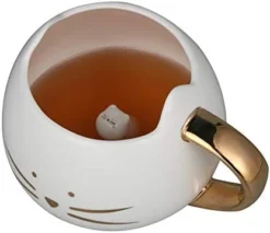 Cute Ceramic Cat Coffee Mug 12 Oz Cat Lovers Kitty Tea Mugs Gifts For Women Girls Black -Kitchen Island Sale 316K13 j4FL. AC