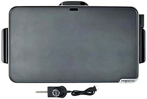 Presto 07072 Slimline Griddle, Black, 22" & 06852 16-Inch Electric Skillet With Glass Cover 2 Presto 07072 Slimline Griddle, Black, 22" & 06852 16-Inch Electric Skillet With Glass Cover - Image 2