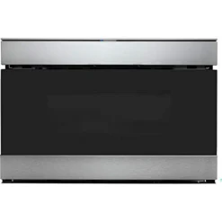 Sharp Harp SMD2489ES 24" LoT Microwave Drawer With 1.2 Cu. Ft. Capacity, 950 Watts, 11 Power Levels, Edge-to-Edge Black Glass, In Stainless Steel