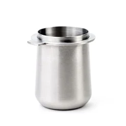 Rema Coffee Products | 54mm Dosing Cup | Brushed Silver | 100% Stainless Steel | Espresso Coffee Dosing Cup | Fits 54mm Breville Portafilters