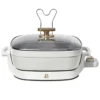 5-in-1 Electric Expandable Skillet, White Icing By Drew Barrymore, Up To 7 QT