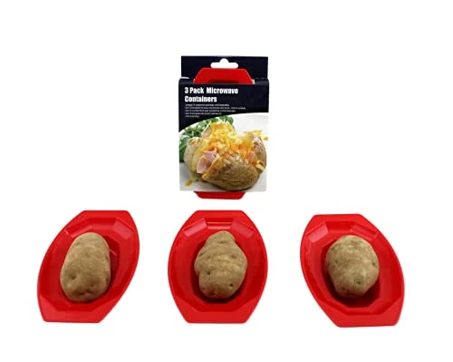 3 Pack Microwave Potato Cooker BPA Free Plastic 3 3 Pack Microwave Potato Cooker BPA Free Plastic - Image 3