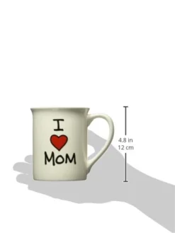 Enesco Our Name Is Mud “I Heart Mom” Stoneware Mug, 16 Oz. -Kitchen Island Sale 3199428j36L