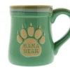 Mama Bear Coffee Mug, 18oz - Ceramic Coffee Mug With Nobody Messes With My Cubs Quote - This Mug For Mom Makes A Great Gift - Features Cute Bear Paw Shape