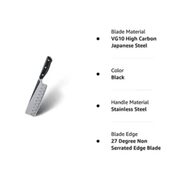 Best Nakiri Knife Square Vegetable Knife - Hallowed Edge Razor Sharp Japanese VG10 High Carbon Steel - Full Tang Balanced Handle For Produce, Fruits, And Veggies 20 Best Nakiri Knife Square Vegetable Knife - Hallowed Edge Razor Sharp Japanese VG10 High Carbon Steel - Full Tang Balanced Handle For Produce, Fruits, And Veggies -Kitchen Island Sale 31AX6FoOhrL