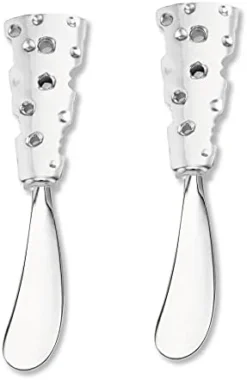 Up Ware 2-Piece Cheese And Butter Spreader Knives Zinc Alloy Cheese Spreader Set (American Flamingo) -Kitchen Island Sale 31BQwLr3xiL. AC