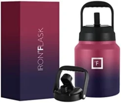 Ports Water Bottle - 128 Oz/One Gallon, 2 Lids, Straw And Spout, Leak Proof, Vacuum Insulated Stainless Steel, Hot Cold, Double Walled, Simple Thermo Mug, Metal Canteen Jug Growler 23 Ports Water Bottle - 128 Oz/One Gallon, 2 Lids, Straw And Spout, Leak Proof, Vacuum Insulated Stainless Steel, Hot Cold, Double Walled, Simple Thermo Mug, Metal Canteen Jug Growler -Kitchen Island Sale 31C SLNnh8L. AC