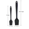 2 Pack Heat Resistant Silicone Basting Brush,Black Long Handle Pastry Brush For Grilling, Baking, BBQ And Cooking