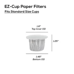 Erfect Pod EZ-Cup Paper Coffee Filters With Patented Lid For Single-Serve Coffee Brewers And Coffee Pods, Compatible With Keurig, 18-Pack (900 Filters) 9 Erfect Pod EZ-Cup Paper Coffee Filters With Patented Lid For Single-Serve Coffee Brewers And Coffee Pods, Compatible With Keurig, 18-Pack (900 Filters) -Kitchen Island Sale 31DUHZVpPEL