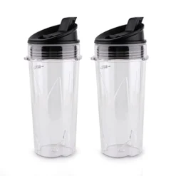 Replacement Parts 3 Tabs Cups Intended For Nutri Ninja Blender, 2 Pack 16-ounce Single Serve Cup And Sip&Seal Lid Fit Ninja BL200 30/ BL201 30/BL201C 30/BL203QBK