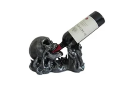 - Gargle Of Wine - Skeleton In Flames Tabletop Wine And Bottle Display Caddy Home Décor Dining Centerpiece Kitchen Accessory Bar Accent, Pewter Finish, 11.5-inch -Kitchen Island Sale 31EoBDpmeJL