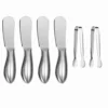 Spreader Knife Set,6-Piece Cheese And Butter Spreader Knives,Mini Serving Tongs,Stainless Steel Multipurpose Butter Knives (Silver)