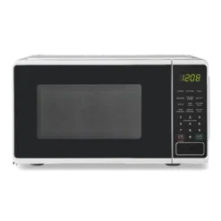 COHOSO 0.7 Cu. Ft. Countertop Microwave Oven, 700 Watts, White,LED Display.