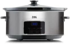 [New] ZingCook 6-Quart Digital Programmable Slow Cooker With Timer - Small Kitchen Appliance For Family Dinners - Serves 6+ People - Heat Settings: Keep Warm, Low And High -Kitchen Island Sale 31FmL4 hL. AC 2