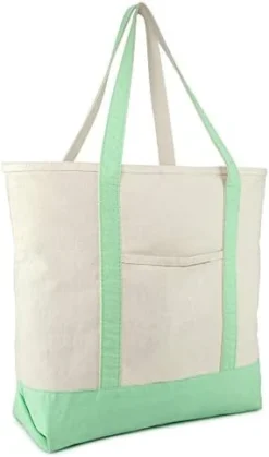 22" Heavy Duty Cotton Canvas Tote Bag (Zippered) -Kitchen Island Sale 31G5lG5WUXL. AC