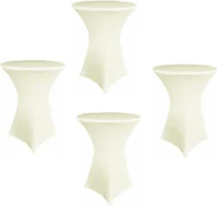 30 X 42 Inch Highboy Cocktail Stretch Spandex Table Cover (Ivory, 1) -Kitchen Island Sale 31GIzz7AsL. AC