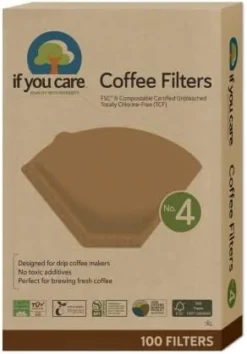 # 4 Cone Shaped Unbleached All Natural Compostable Coffee Filters, 100 Count (Pack Of 1), Chlorine Free -Kitchen Island Sale 31Gicesc3QL. AC