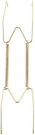 Dish Display Plate Hangers,W Type Dish Spring Holder,Golden Invisible Plate Spring Hook Holder Hanging Wire For The Wall Home Decoration(6 Inch) 8 Dish Display Plate Hangers,W Type Dish Spring Holder,Golden Invisible Plate Spring Hook Holder Hanging Wire For The Wall Home Decoration(6 Inch) - Image 8