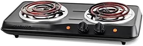 Vente Electric Double Coil Burner 6 & 5.75 Inch Hot Plate Cooktop With Temperature Control And Easy To Clean Stainless Steel Base, 1700W Portable Countertop Stove For Home Or Dorm, Black BGC102B 8 Vente Electric Double Coil Burner 6 & 5.75 Inch Hot Plate Cooktop With Temperature Control And Easy To Clean Stainless Steel Base, 1700W Portable Countertop Stove For Home Or Dorm, Black BGC102B - Image 8
