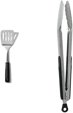 OXO Good Grips Stainless Steel Turner & Good Grips 12-Inch Stainless-Steel Locking Tongs 15 OXO Good Grips Stainless Steel Turner & Good Grips 12-Inch Stainless-Steel Locking Tongs -Kitchen Island Sale 31HOpO1M NL. AC