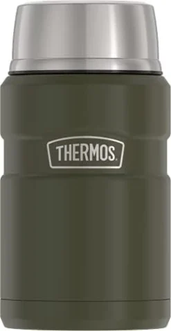 Thermos Stainless King Vacuum-Insulated Food Jar, 24 Ounce, Matte Steel -Kitchen Island Sale 31Hwog062xL. AC