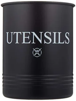 Utensil Holder Large Crocks Kitchen (black)