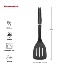 KitchenAid Classic Slotted Turner, One Size, Black 2, 13.66-Inch & Classic Multifunction Can Opener/Bottle Opener, 8.34-Inch, Black 15 KitchenAid Classic Slotted Turner, One Size, Black 2, 13.66-Inch & Classic Multifunction Can Opener/Bottle Opener, 8.34-Inch, Black -Kitchen Island Sale 31IZywbvxKL