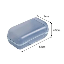 Fzh Soap Holder Shower Portable Soap Dishes Case Durable Plastic Sealed Travel Washing Soap Box With Lid Bathroom Gadget Slip-Proof Soap Case (Color : Green)