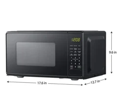 Compact Countertop Microwave Oven 0.7 Cu. Ft. 700-Watts Microwave Ovens With LED Digital Display, Child Lock, Easy Clean Interior, 6 Quick-Set Menu, 10 Power Levels (Black) -Kitchen Island Sale 31Jf6nW1VrL
