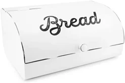 White Bread Box; Farmhouse Vintage Enamelware Countertop Bread Bin 11 White Bread Box; Farmhouse Vintage Enamelware Countertop Bread Bin -Kitchen Island Sale 31K19UQdHtL. AC
