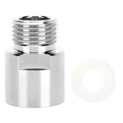 Zerodis CO2 Soda Cylinder Adapter Female Thread TR21-4 To Male Thread CGA320 Conversion Kit For Soda Maker Home Machine(Silver)